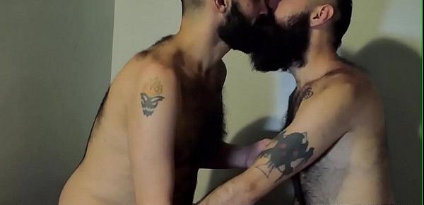  Bearded wolf slamming tight asshole